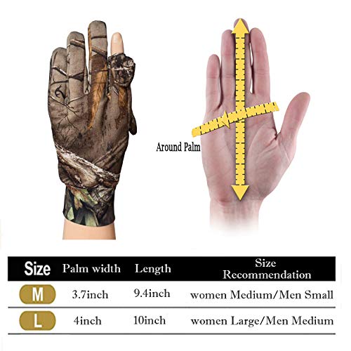 Camo Hunting Gloves Lightweight Pro Anti-Slip Shooting Gloves Wate...