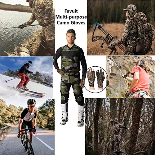 Camo Hunting Gloves Lightweight Pro Anti-Slip Shooting Gloves Wate...
