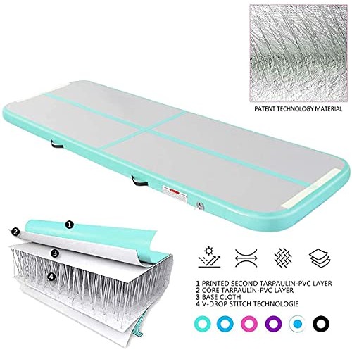 FBSPORT 10ft Inflatable Air Gymnastics Mat Training Mats 4 inches ...