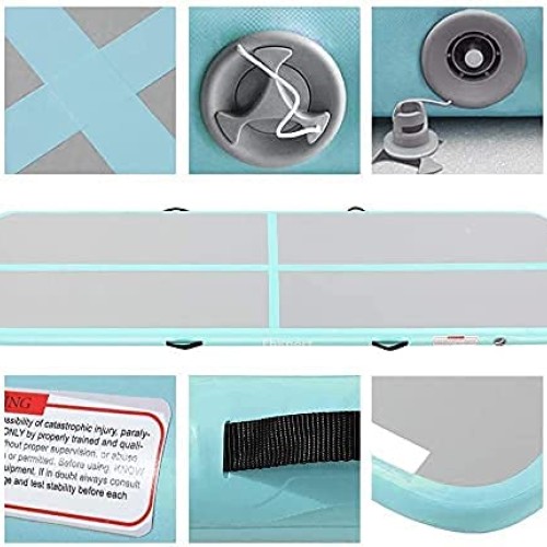 FBSPORT 10ft Inflatable Air Gymnastics Mat Training Mats 4 inches ...