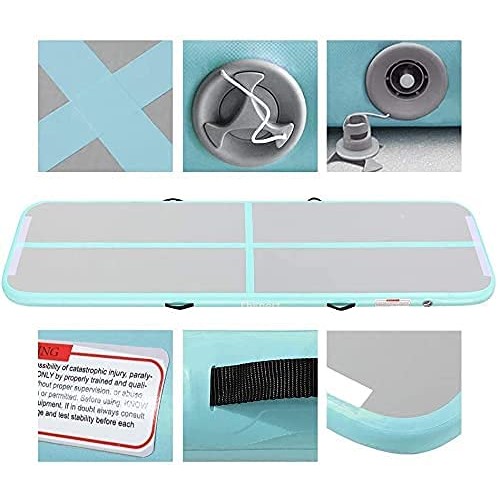 FBSPORT 10ft Inflatable Air Gymnastics Mat Training Mats 4 inches ...