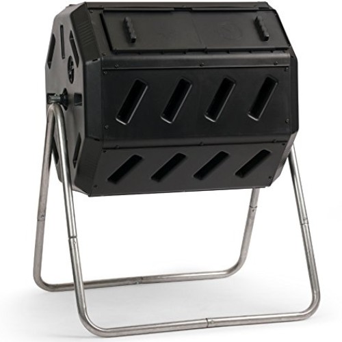 FCMP Outdoor IM4000 Tumbling Composter, 37 gallon, Black