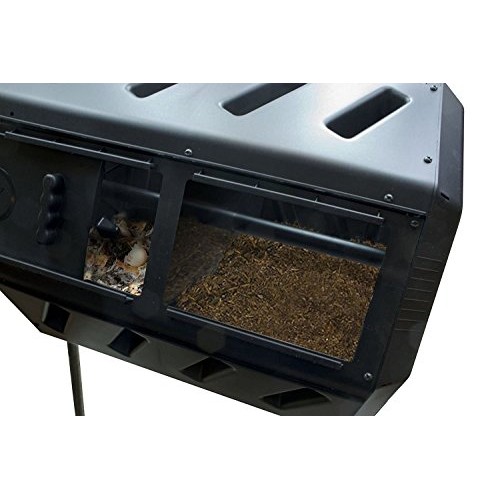 FCMP Outdoor IM4000 Tumbling Composter, 37 gallon, Black