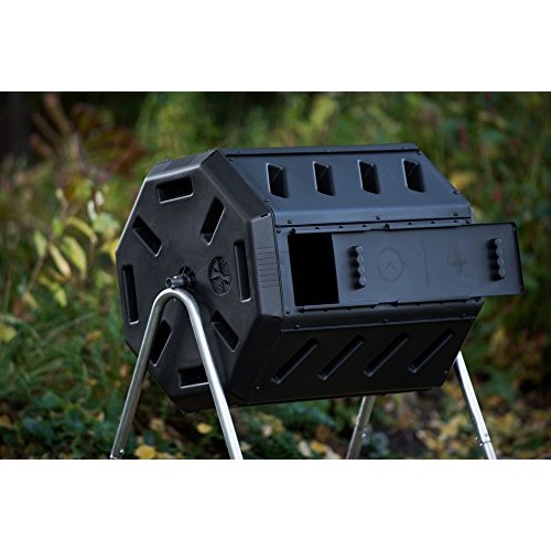 FCMP Outdoor IM4000 Tumbling Composter, 37 gallon, Black