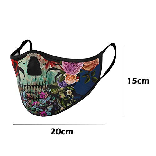 5 pcs Fashion Face Covering Reusable Washable Cotton Breathable Fa...