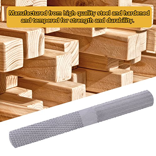 Fdit 4 In 1 Steel Flat Rasp File Half-round Carpentry Woodworking ...