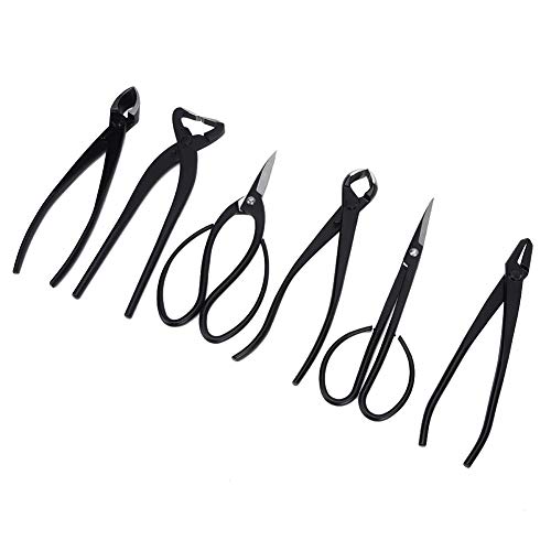 Fditt Professional Bonsai Tool Kit 7 PCS Stainless Steel Scissor S...