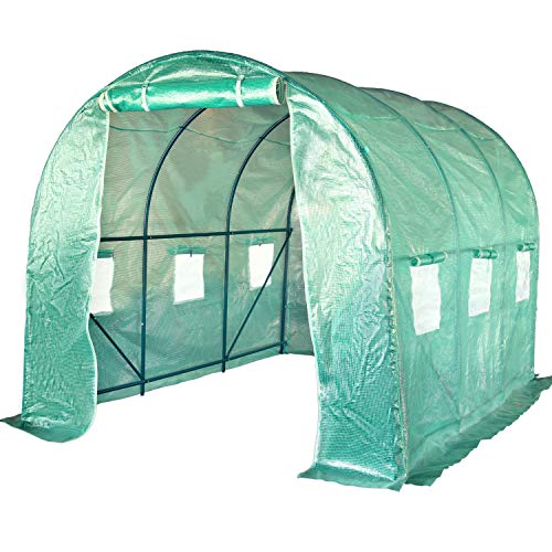 FDW Greenhouse for Outdoors Greenhouse Walk-in Green House L10xW7...