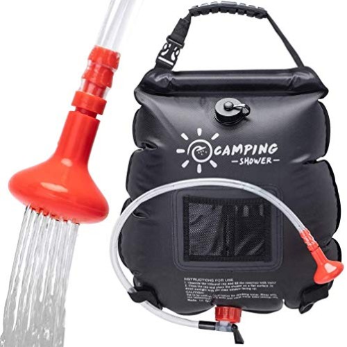 FeChiX Upgraded Camping Shower Bag Solar Shower 5 Gallons/20L Summ...