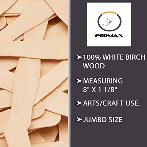 Craft Sticks, 200pc, Jumbo 8 Popsicles, Great for use as Auction ...