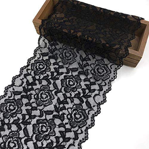 Feelmate 7in10Yard Soft & Stretch Lace Roll Runner for Wedding Clo...