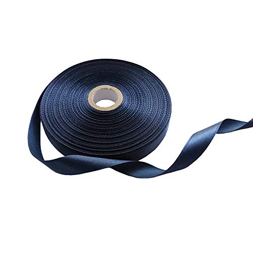 1/2 Inch Single Face Solid Polyester Satin Ribbon 50 Yards for Gif...