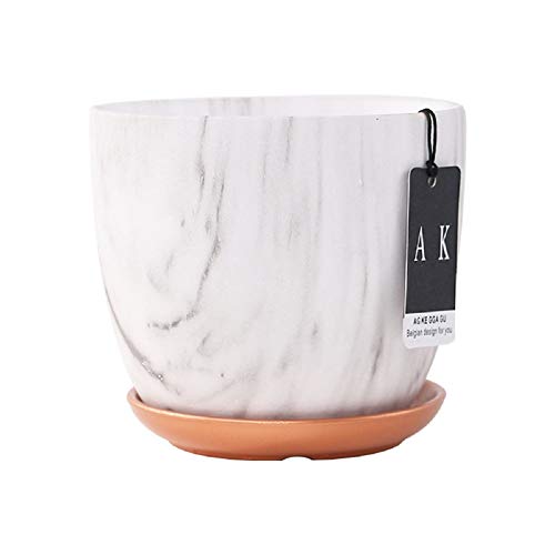 FEIAA Ceramic Planter Flower Pot 6 Inch Orchid Plant Pots with Hol...
