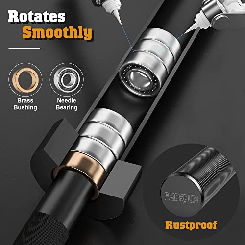 FEIERDUN 7FT Olympic Barbell, 1700LBS Strength Training Bar for We...