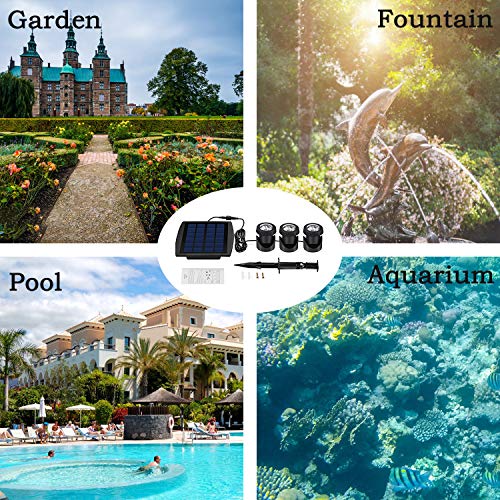 FEIFEIER Solar Pond Spotlights,Weatherproof Solar Powered Pure Whi...
