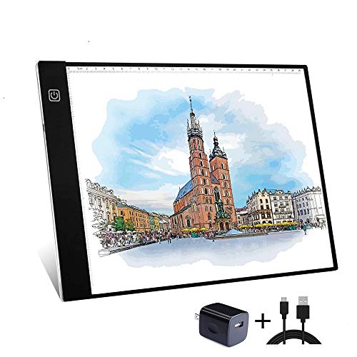 A4 Tracing Light Box Portable LED Light Table Tracer Board Dimmabl...
