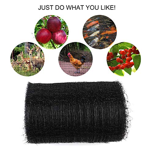 Feitore Deer Fence Netting, 7 x 100 Feet Bird Netting Anti Bird De...