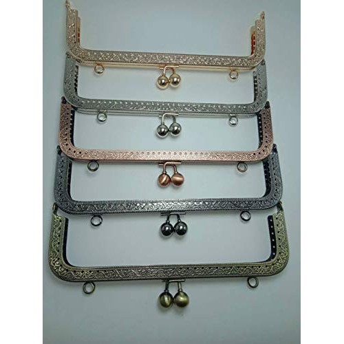 1Pc Coin Bag Purse Making Metal Frame Rectangle Kiss Clasp Lock fo...