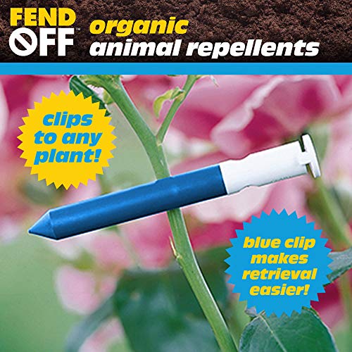 Fend Off DR-100B Organic Repellent Plant Clips, Blue, 100 Pack