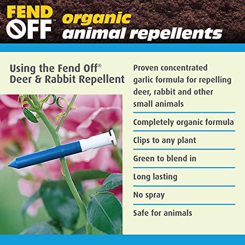 Fend Off DR-100B Organic Repellent Plant Clips, Blue, 100 Pack