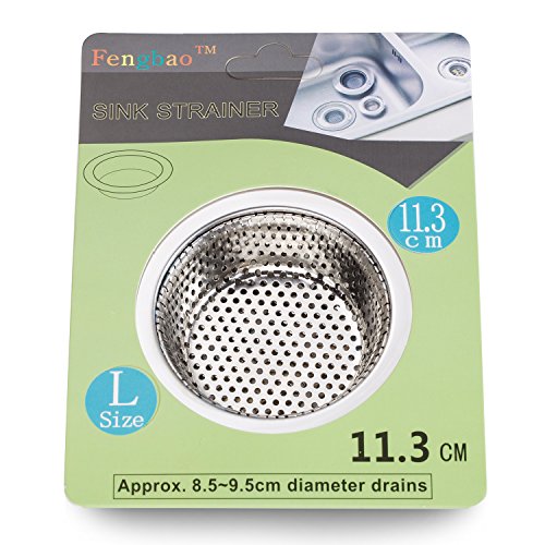 Fengbao 2PCS Kitchen Sink Strainer - Stainless Steel, Large Wide R...