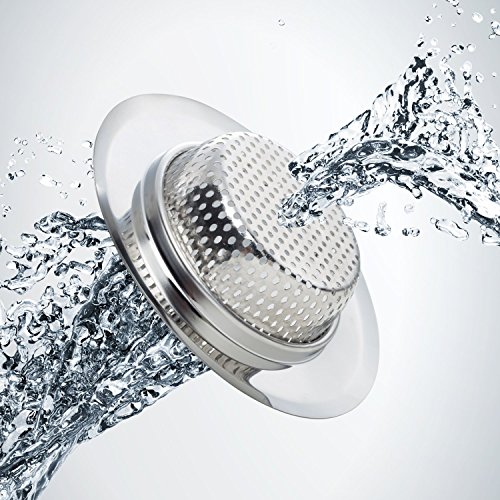 Fengbao 2PCS Kitchen Sink Strainer - Stainless Steel, Large Wide R...
