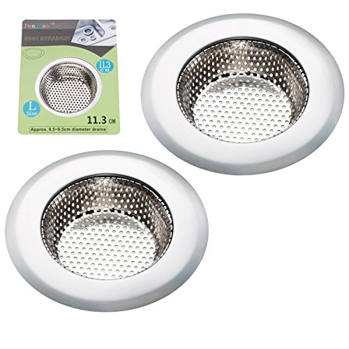 Fengbao 2PCS Kitchen Sink Strainer - Stainless Steel, Large Wide R...