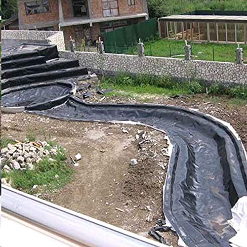 FENGSR Fish Pond Anti-Seepage Membrane Pond Liner, HDPE Strong Tou...