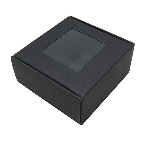 FERENLI 20Pcs Kraft Paper Window Boxes Clear Plastic Gift Wrapping...