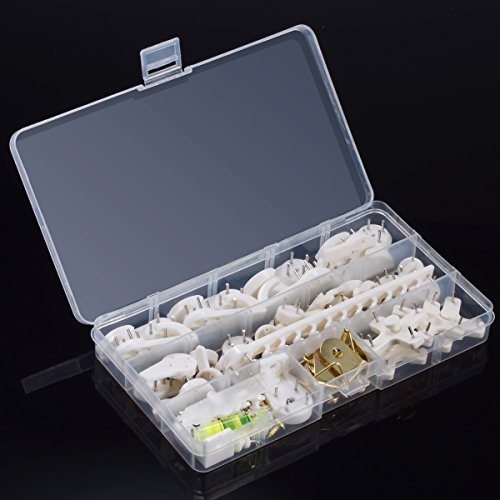 64 Hook Non-Trace Wall Picture Hook Plastic Invisible Traceless Ha...