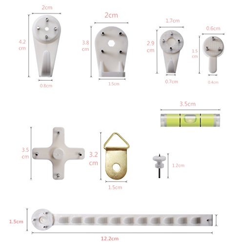 64 Hook Non-Trace Wall Picture Hook Plastic Invisible Traceless Ha...