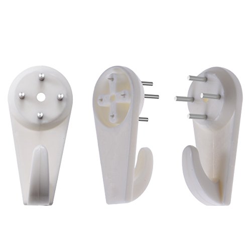 64 Hook Non-Trace Wall Picture Hook Plastic Invisible Traceless Ha...