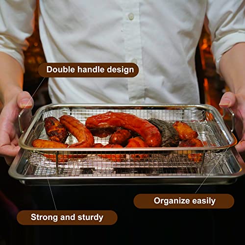 FESTZON Oven Basket and Tray Set Stainless Steel Air Fryer Basket ...