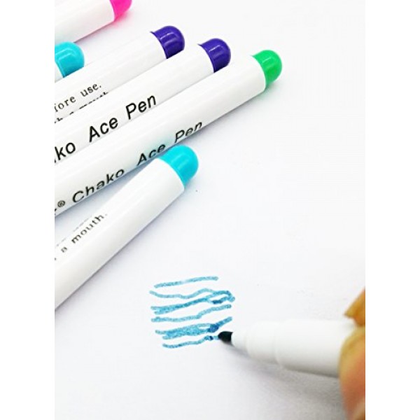 FF Elaine 12-PACK,4-COLOR Disappearing Ink Fabric Marker Pen for S...