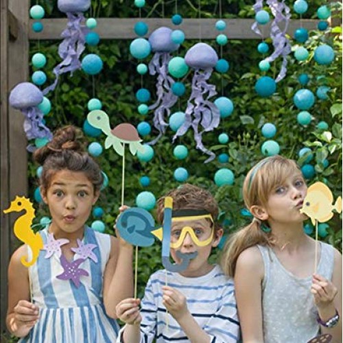 126 Pack Craft Foam Balls, 5 Sizes Including 1-2.4 Inches, Polysty...