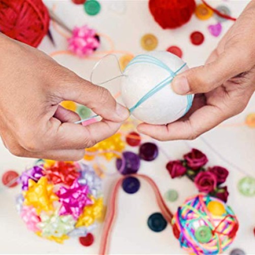FFchuanhe 4 inch 24pcs Foam Ball. White Polystyrene Smooth Round B...