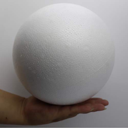 FFchuanhe 8 inch 2pcs Foam Ball White Polystyrene Smooth Round Bal...