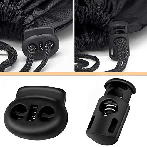Plastic Cord Lock Hole Spring Plug for Drawstrings, Shoelaces, Bag...
