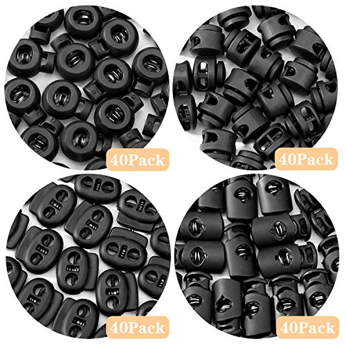 Plastic Cord Lock Hole Spring Plug for Drawstrings, Shoelaces, Bag...