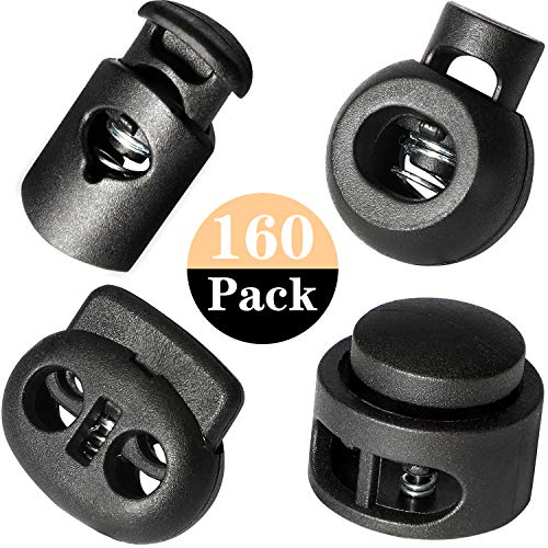 Plastic Cord Lock Hole Spring Plug for Drawstrings, Shoelaces, Bag...
