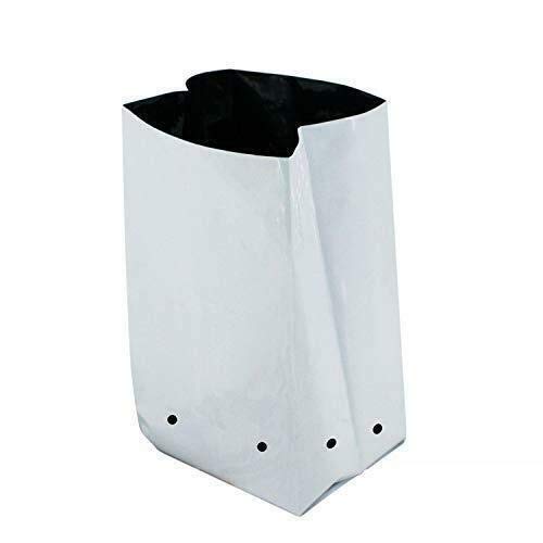 Poly Grow Bag Planters 10 Gallon ,25 Pack, Panda Film, Black and W...