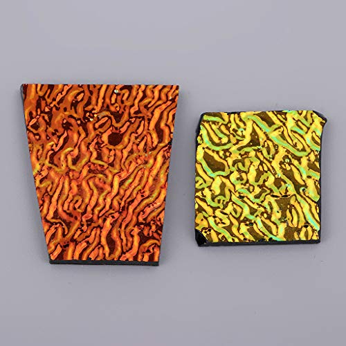 FidgetKute 28g Assorted Dichroic Glass Scraps Fusing Glass Fusible...