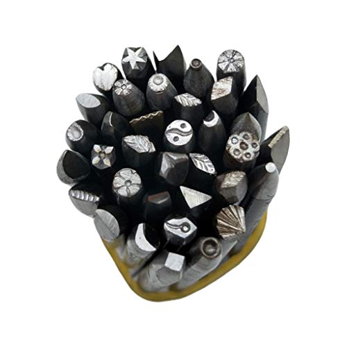 36 Pcs/set Steel Punches DIY Crafts Tool Steel Punches Flower Punc...