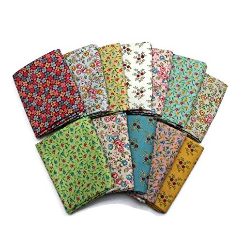 10 Fat Quarters - Assorted Blecker Street Flowers Floral Calico Bl...