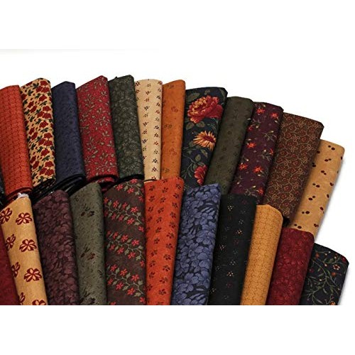 10 Fat Quarters - Kansas Troubles by Moda Fat Quarter Bundle Calic...
