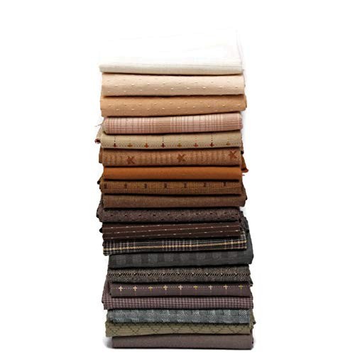 10 Fat Quarters - Textured Homespun Diamond Textiles Henry Glass A...