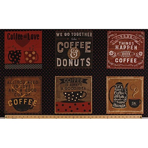 23.5 X 44 Panel Coffee Quotes Sayings Coffee Donuts Mugs Cafe Es...