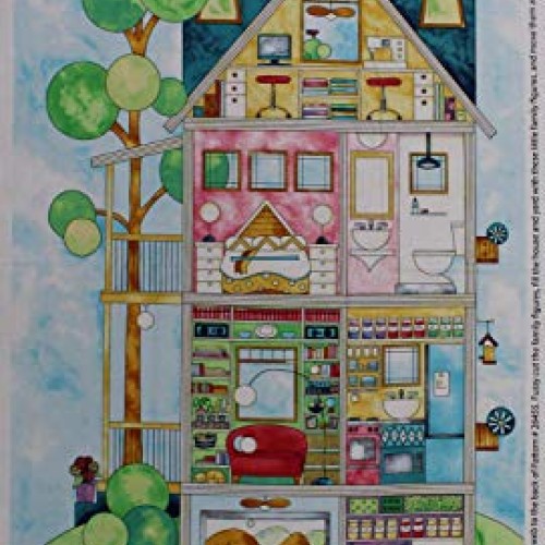 28 X 44 Panel Doll House Dollhouse Sewing Rooms Kids Toys Girls ...