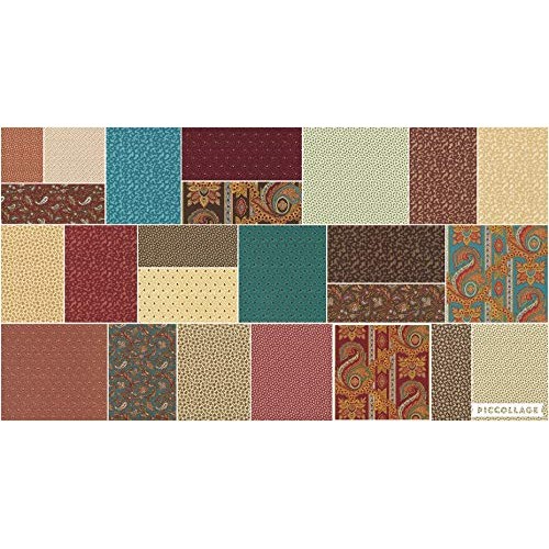 5 Charm Pack Squares Katies Madders C. 1860 by Carrie Quinn Civi...