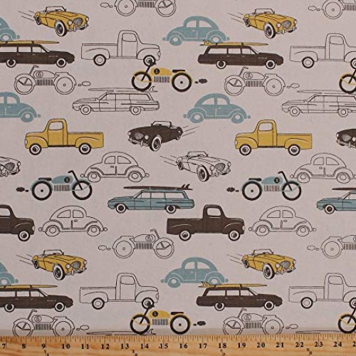 56 Lightweight Duck Canvas Vintage Cars Automobiles Motorcycles T...